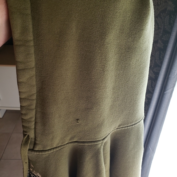 Men's Rip Zone Army Green Full Zip Hoodie - XL - Used Good Condition - Picture 5 of 6